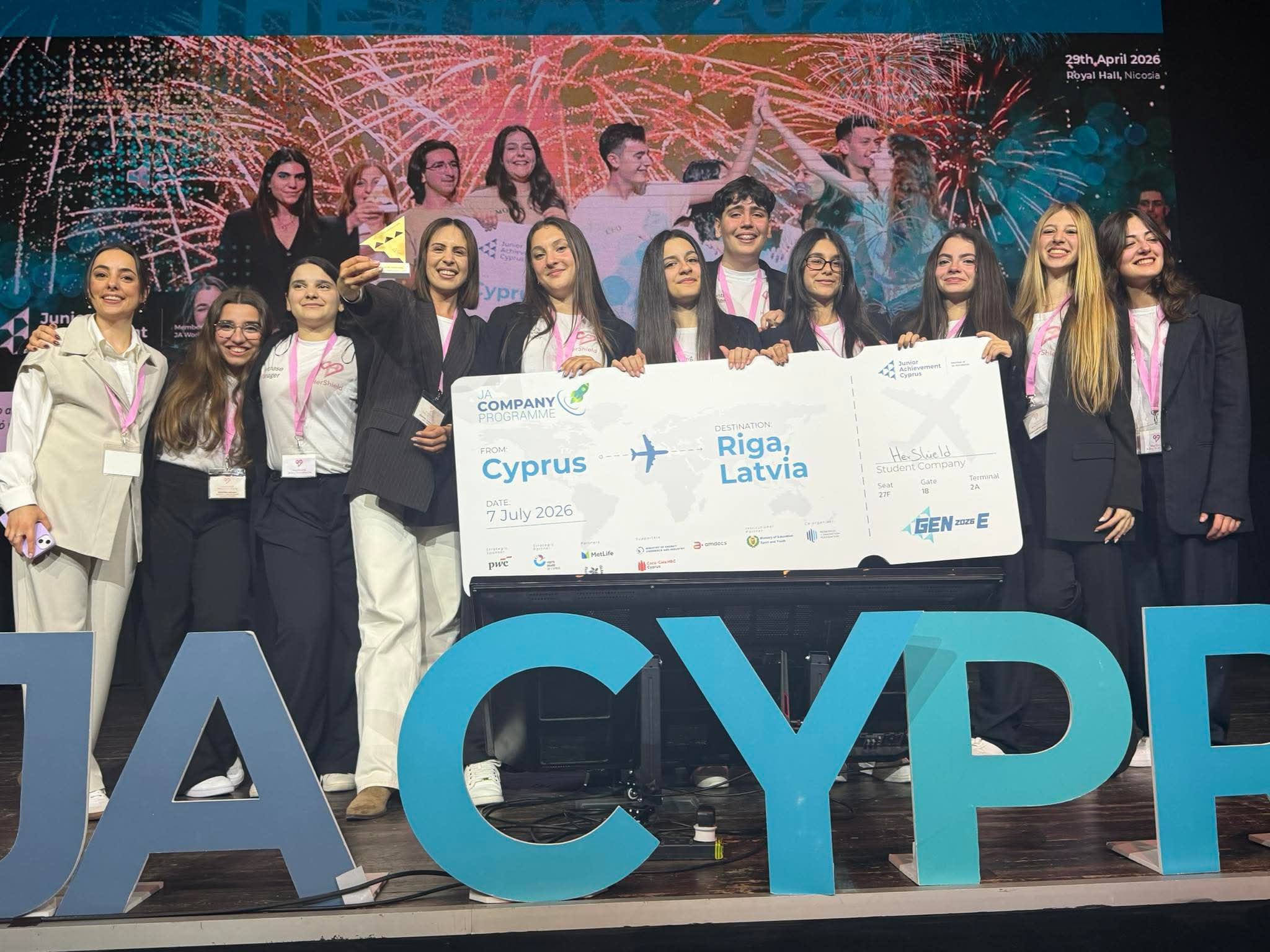 First Place for St. Mary’s - Junior Achievement Cyprus 